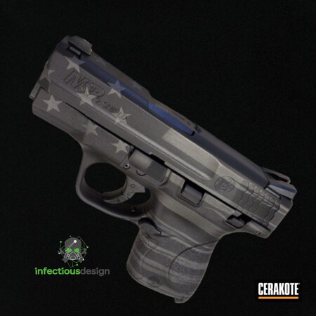 Powder Coating: Graphite Black H-146,Smith & Wesson,S.H.O.T,M&P,M&P Shield 9mm