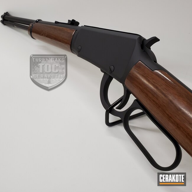 Restored Lever Action Rifle using Armor Black