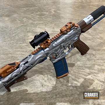Star Wars Themed Ar Cerakoted Using Multicam® Dark Brown, Patriot Brown And Crushed Silver