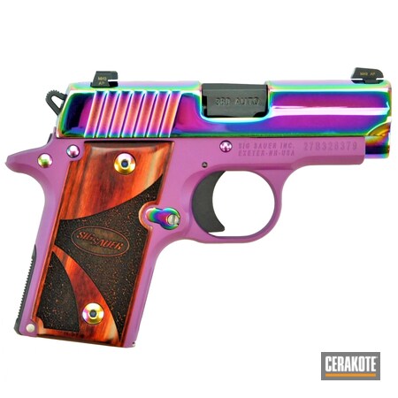 Powder Coating: Firearm,Wild Purple H-197,S.H.O.T,Sig Sauer,Pistol,P238,Handgun Frame,Sig P238,Handgun