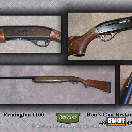 Powder Coating: Graphite Black H-146,Shotgun,Cerakote,Refinished,Remington,Furniture
