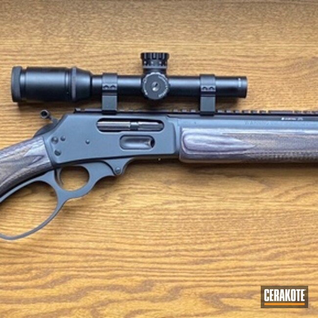 Marlin Lever Action Rifle Cerakoted Using Sniper Grey
