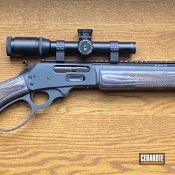 Marlin Lever Action Rifle Cerakoted Using Sniper Grey