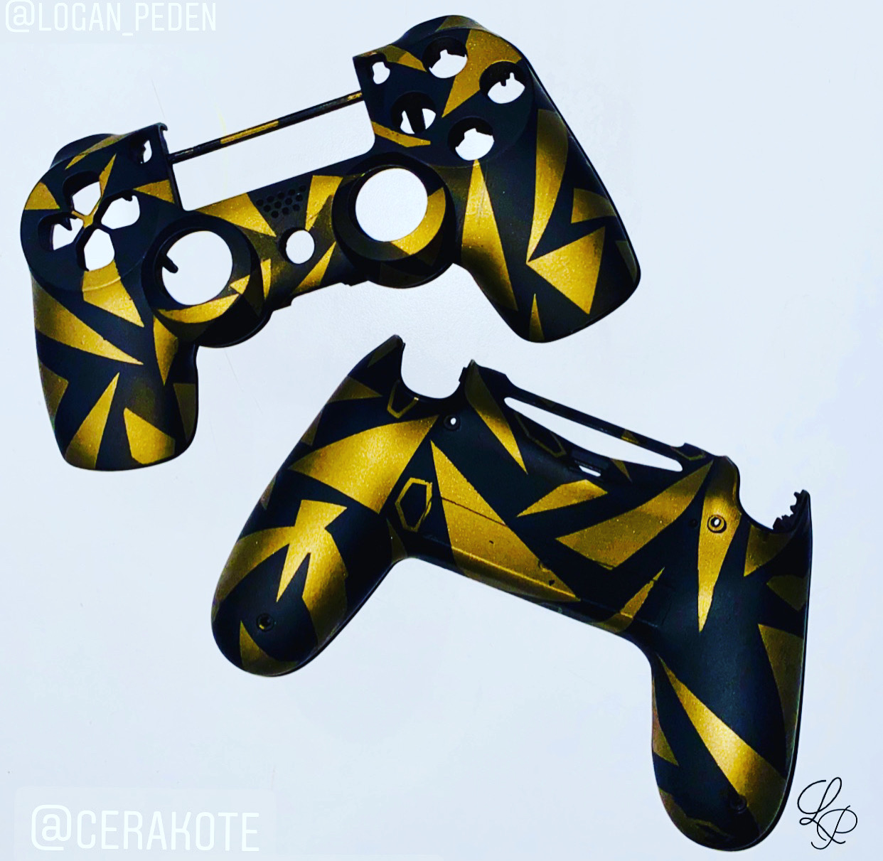 PlayStation 4 Controls Cerakoted using Graphite Black and Burnt Bronze ...