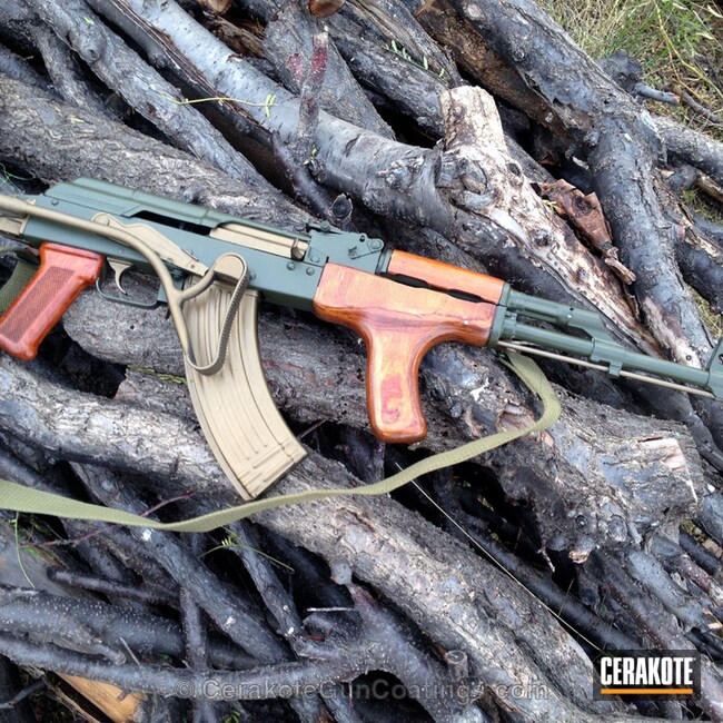 Cerakoted H-232 Magpul O.d. Green With H-148 Burnt Bronze