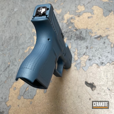 Powder Coating: Glock 43,9mm,Glock,S.H.O.T,Handguns,Pistol,Blue Titanium H-185