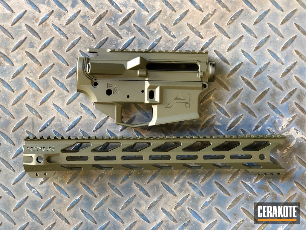 Aero Precision AR Builders Kit Cerakoted using Mil Spec O.D. Green