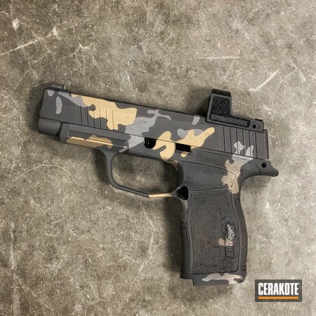 Powder Coating: Graphite Black H-146,Glock,S.H.O.T,Pistol,Sig P365,Sig