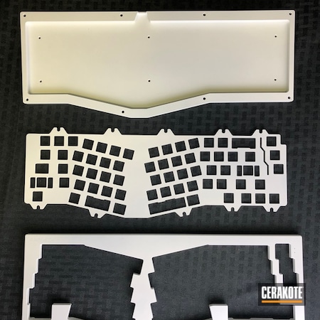 Powder Coating: Keyboard,Computer,Bright White C-140