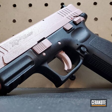 Powder Coating: ROSE GOLD H-327,Rose Gold,S.H.O.T,Pistol,Springfield Armory,.45
