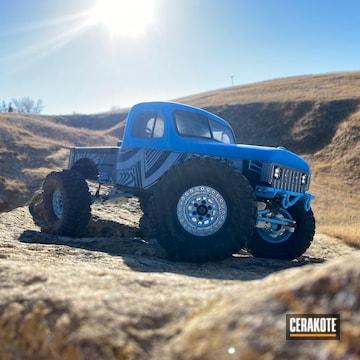 Rc Truck And Parts Cerakoted Using Stormtrooper White And Blue Raspberry
