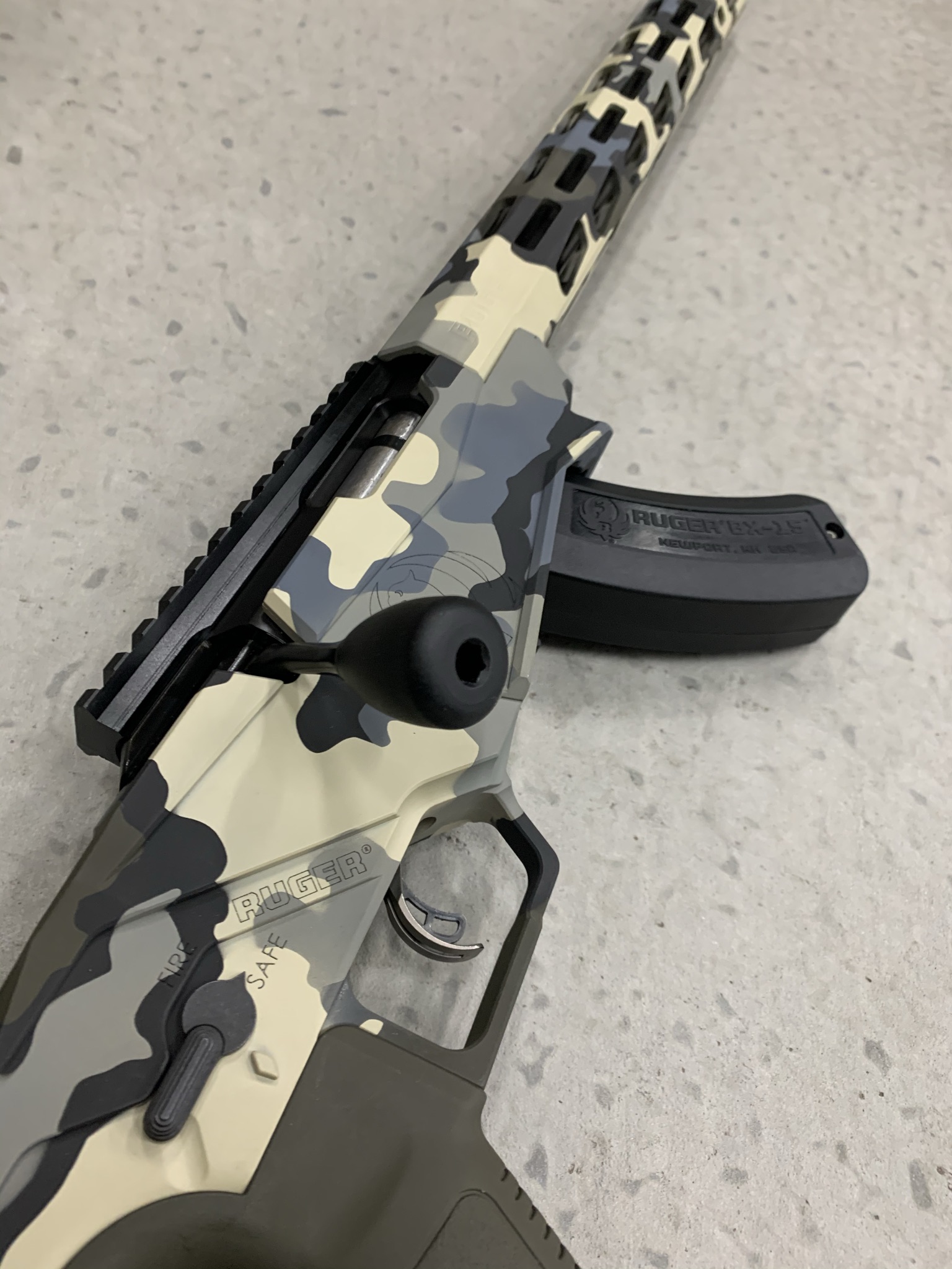 Camo Ruger RPR Cerakoted using Armor Black and Smith & Wesson® Grey ...