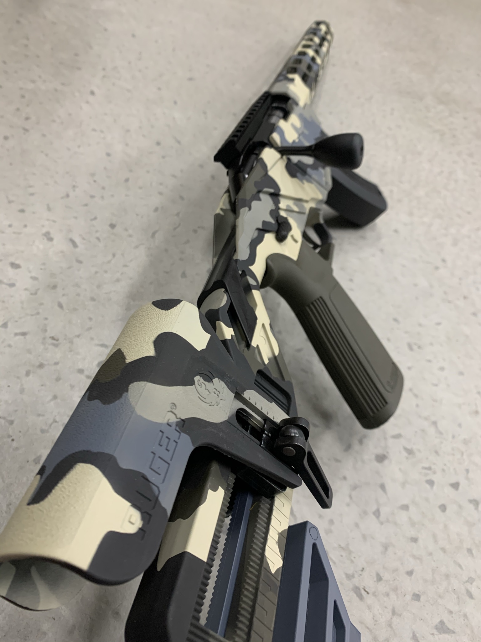 Camo Ruger RPR Cerakoted using Armor Black and Smith & Wesson® Grey ...