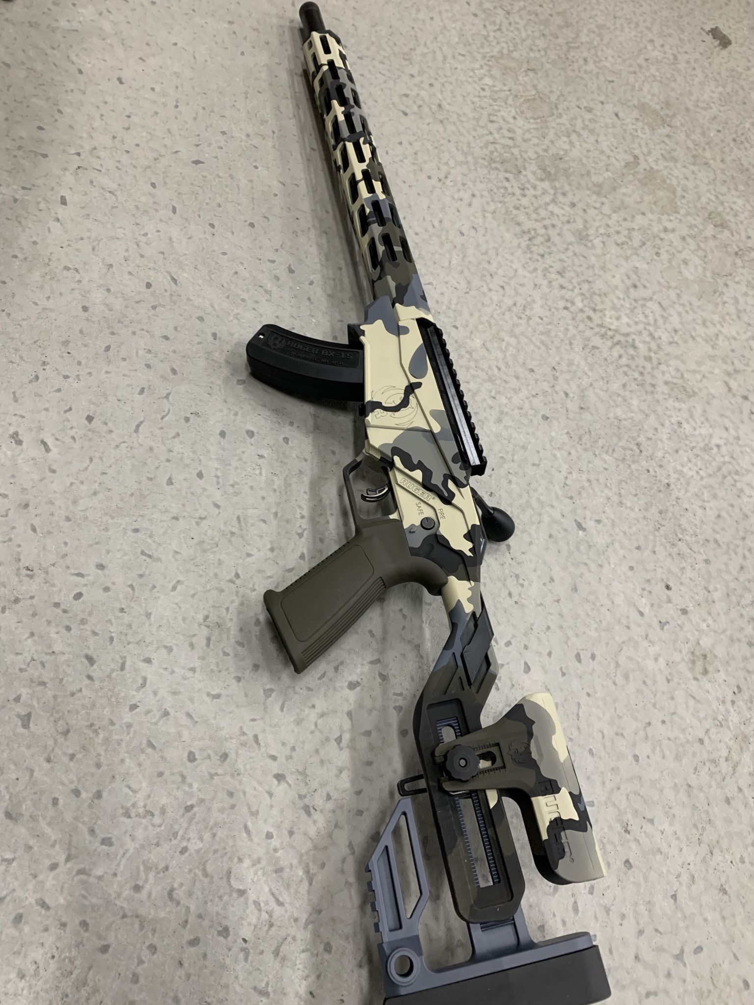 Camo Ruger RPR Cerakoted using Armor Black and Smith & Wesson® Grey ...