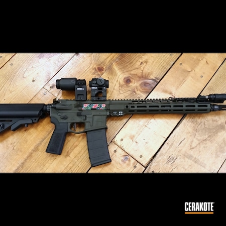 Powder Coating: SLR Rifleworks,Pin And Weld,S.H.O.T,MAGPUL® O.D. GREEN H-232,AR-15,Radian Weapons