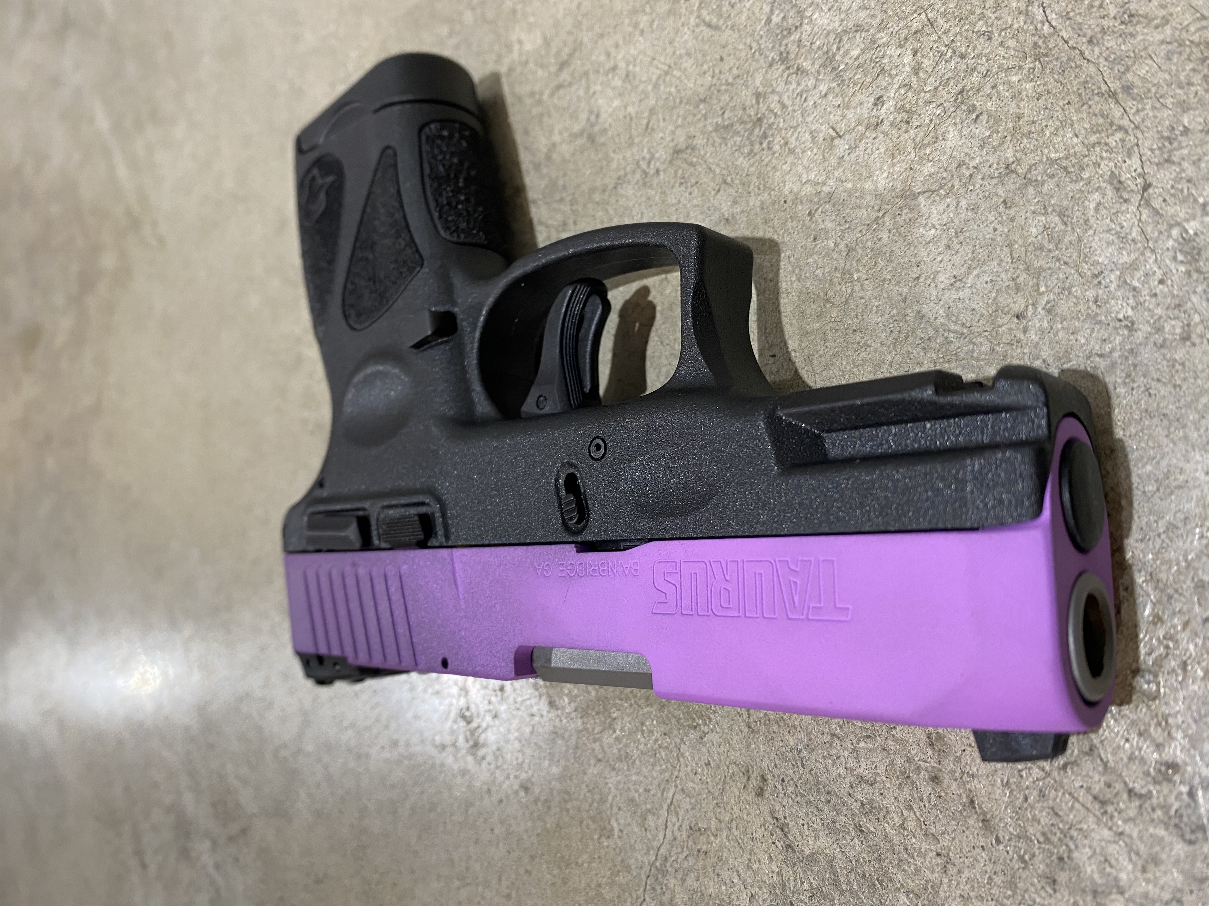 Taurus Millenium G2 Cerakoted using Wild Purple and PURPLEXED | Cerakote