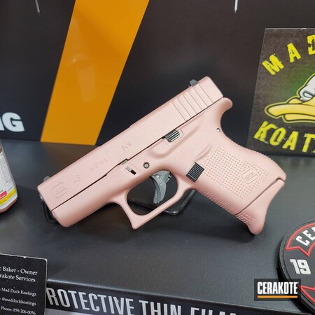 Powder Coating: ROSE GOLD H-327,Glock 43,9mm,Glock,S.H.O.T,Girls Gun