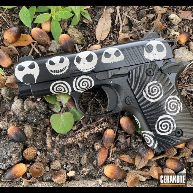 The Nigthmare Before Christmas Kimber Micro Cerakoted Using Frost And Blackout