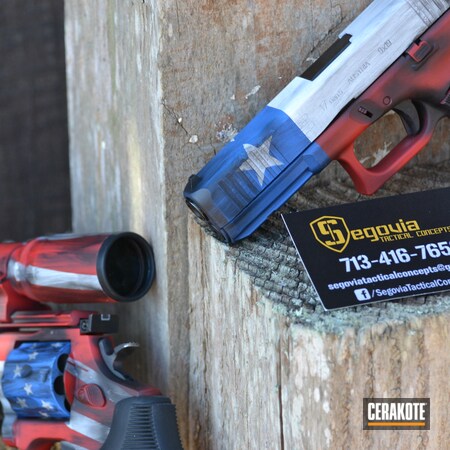 Powder Coating: Glock,NRA Blue H-171,2 Flags,S.H.O.T,Revolver,USMC Red H-167