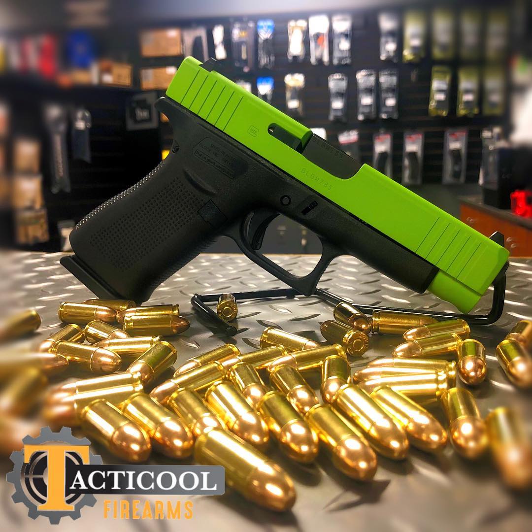 Glock 48 Slide Cerakoted Using Zombie Green Cerakote Glock 48 slide cerakoted using zombie green cerakote