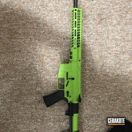 Powder Coating: Zombie Green H-168,SB Tactical,vseven,S.H.O.T,KNS Precision,Proof Research,AR Pistol,V7,AR-15,.300 Blackout,Rise Armament