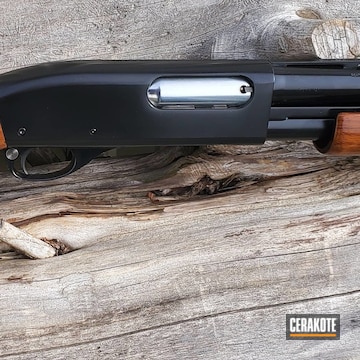 Remington 870 Cerakoted Using Gloss Black