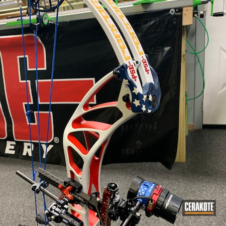 Powder Coating: KEL-TEC® NAVY BLUE H-127,Bright White H-140,Graphite Black H-146,PSE,S.H.O.T,Wicked Threads Custom Bow Strings,Archery,USMC Red H-167,Perform X 3D,Compound Bow