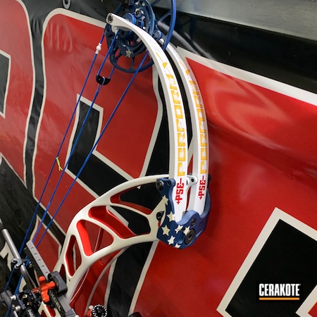Powder Coating: KEL-TEC® NAVY BLUE H-127,Bright White H-140,Graphite Black H-146,PSE,S.H.O.T,Wicked Threads Custom Bow Strings,Archery,USMC Red H-167,Perform X 3D,Compound Bow