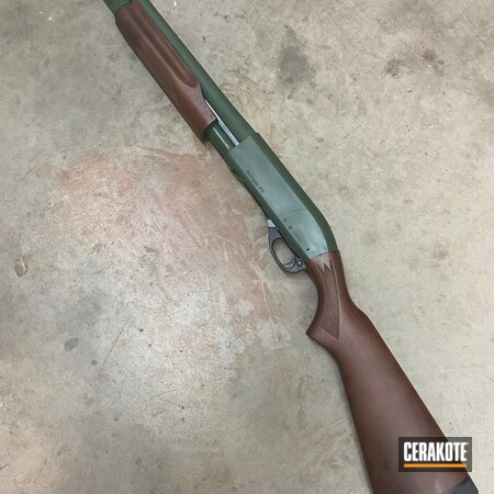 Powder Coating: 12 Gauge,Shotgun,S.H.O.T,Pump-action Shotgun,Highland Green H-200,Remington,870