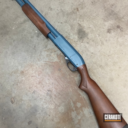 Powder Coating: 12 Gauge,Shotgun,S.H.O.T,Pump-action Shotgun,Blue Titanium H-185,Remington,870