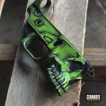 Powder Coating: AR,Zombie Green H-168,S.H.O.T,Spike's Tactical,Battleworn,Lower