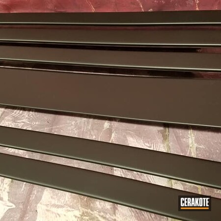 Powder Coating: CERAKOTE GLACIER BLACK C-7600,Fireplace Trim,High Temperature