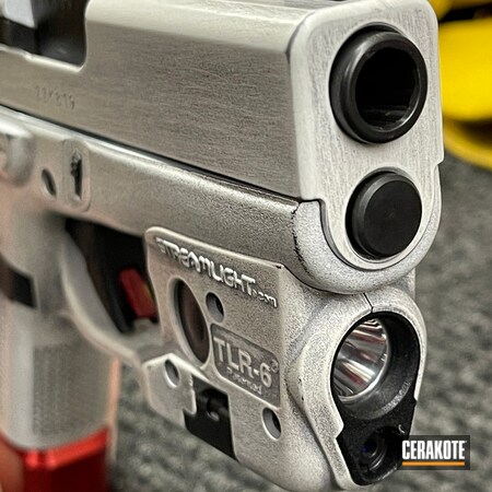 Powder Coating: Glock 43,9mm,S.H.O.T,Armor Black H-190,Stormtrooper White H-297
