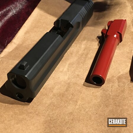 Powder Coating: Slide,Crimson H-221,BLACKOUT E-100,S.H.O.T,Barrel