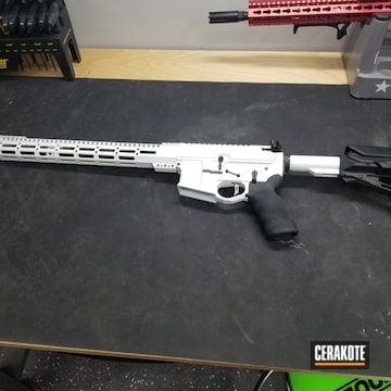 Ar Build Cerakoted Using Stormtrooper White And Blackout