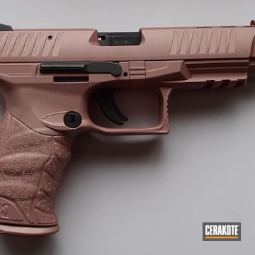 Walther Ppq Pistol Cerakoted Using Rose Gold