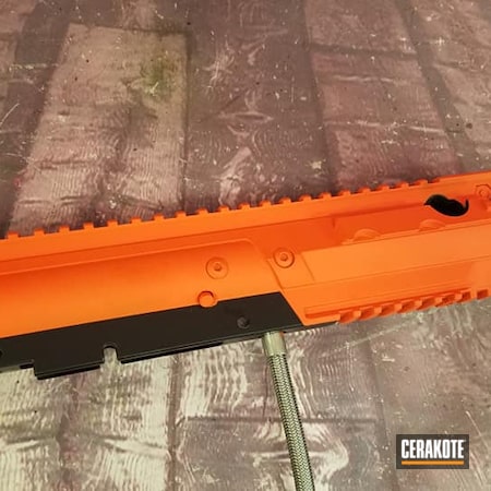 Powder Coating: Hunter Orange H-128,Pepper Ball Launcher,Non-Lethal Protection,S.H.O.T,Pepperball Launcher