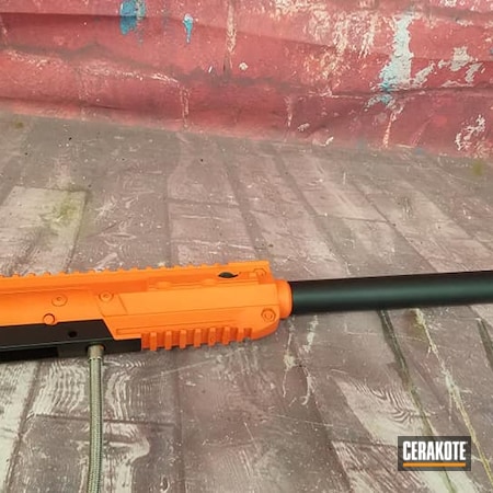 Powder Coating: Hunter Orange H-128,Pepper Ball Launcher,Non-Lethal Protection,S.H.O.T,Pepperball Launcher