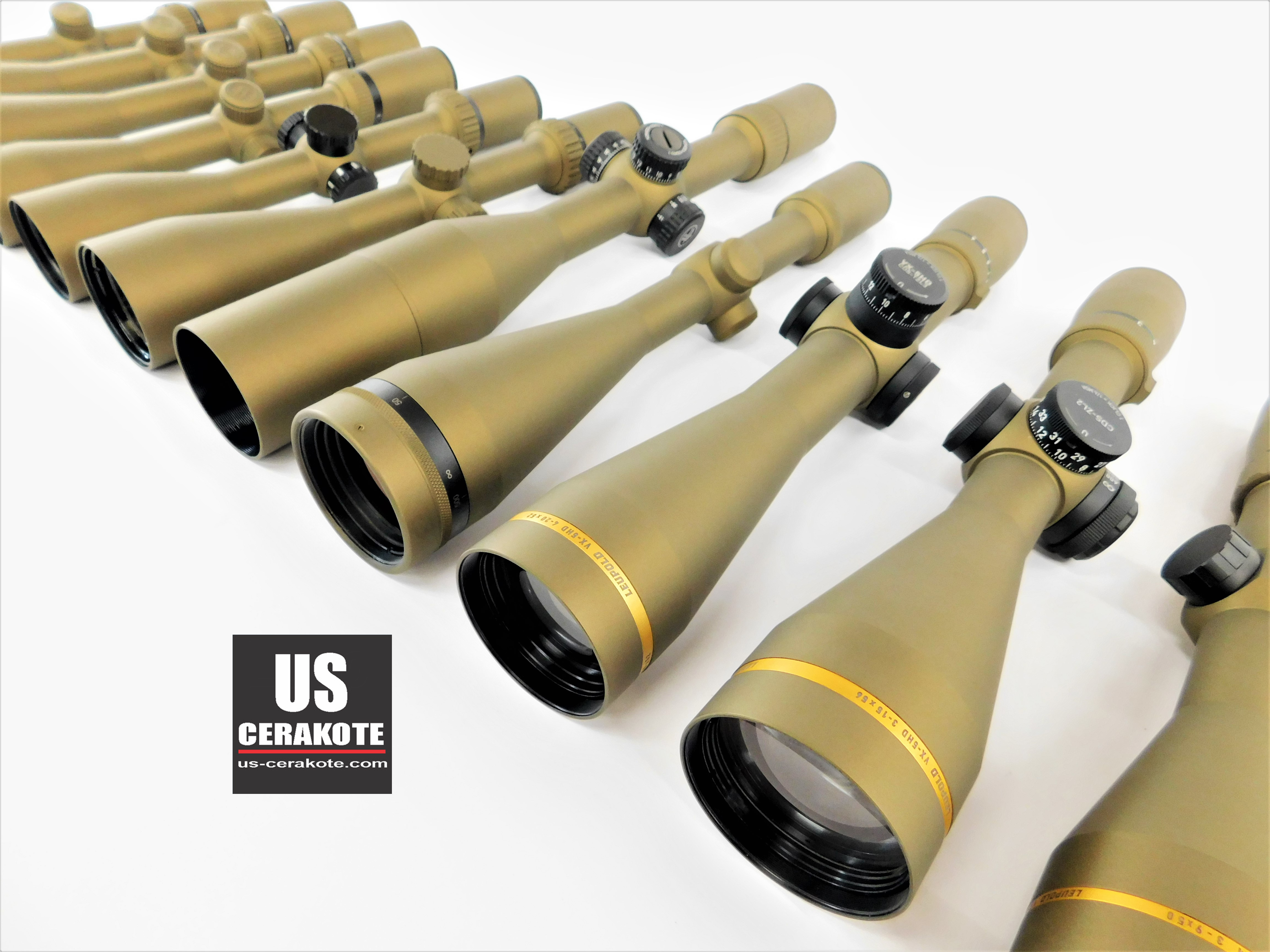 Scopes Cerakoted using Satin Aluminum, Titanium and Tungsten | Cerakote
