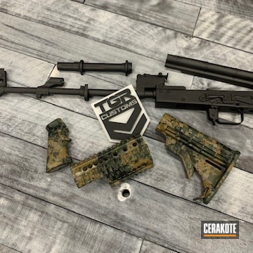 Ak-47 Cerakoted Using Matte Ceramic Clear And Graphite Black