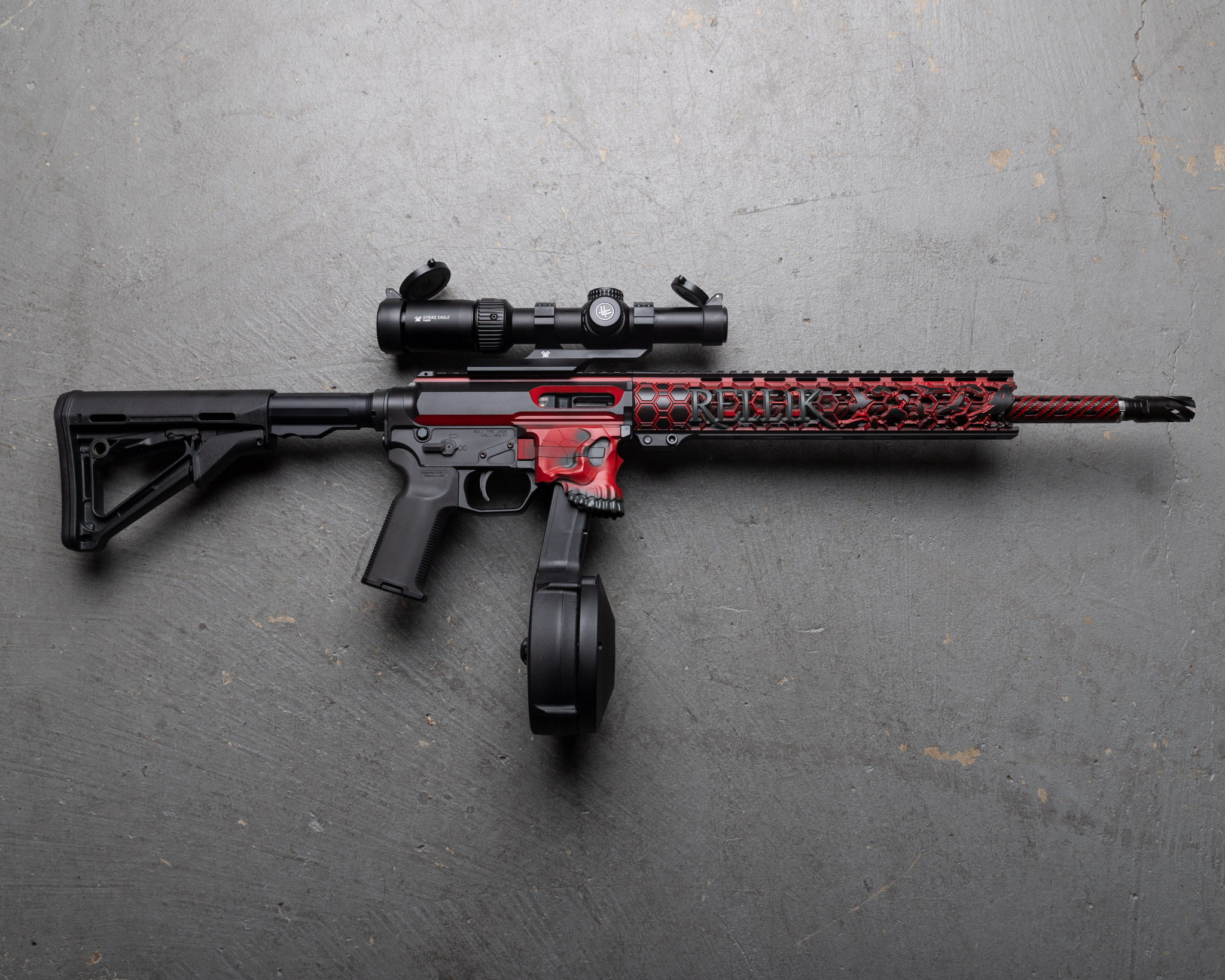 Sig Ruby Custom AR Build Cerakoted using Armor Black, Sig™ Dark Grey and Ruby ...