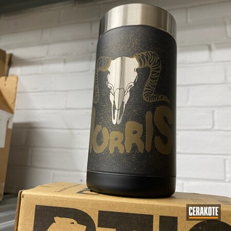 Powder Coating: Graphite Black H-146,Custom Tumbler Cups,Custom Tumbler Cup,RTIC Tumbler,Tumbler,Craft Can,Outdoor Gear,RTIC,Stainless Steel Cup,Burnt Bronze H-148,Drinkware,Tumbler Cups
