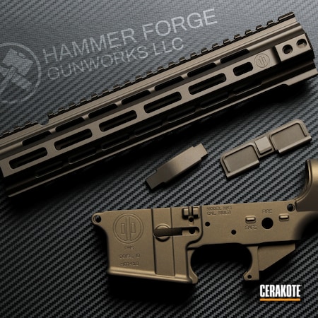 Powder Coating: Midnight Bronze H-294,S.H.O.T,Primary Weapons Systems,AR-15,Burnt Bronze H-148,Handguard,Lower