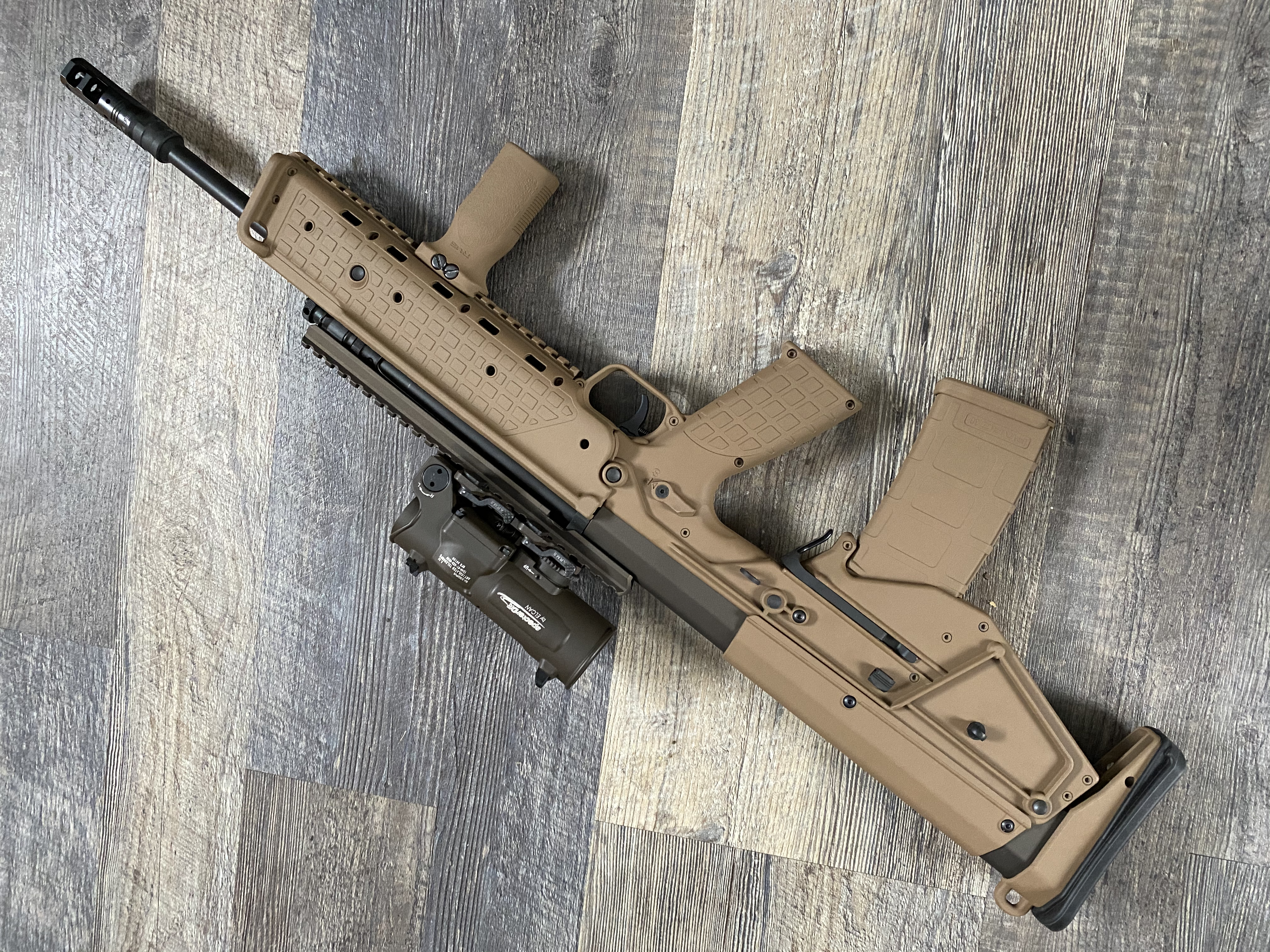 KEL TEC RDB Bullpup Rifle Cerakoted using Troy® Coyote Tan and Midnight ...
