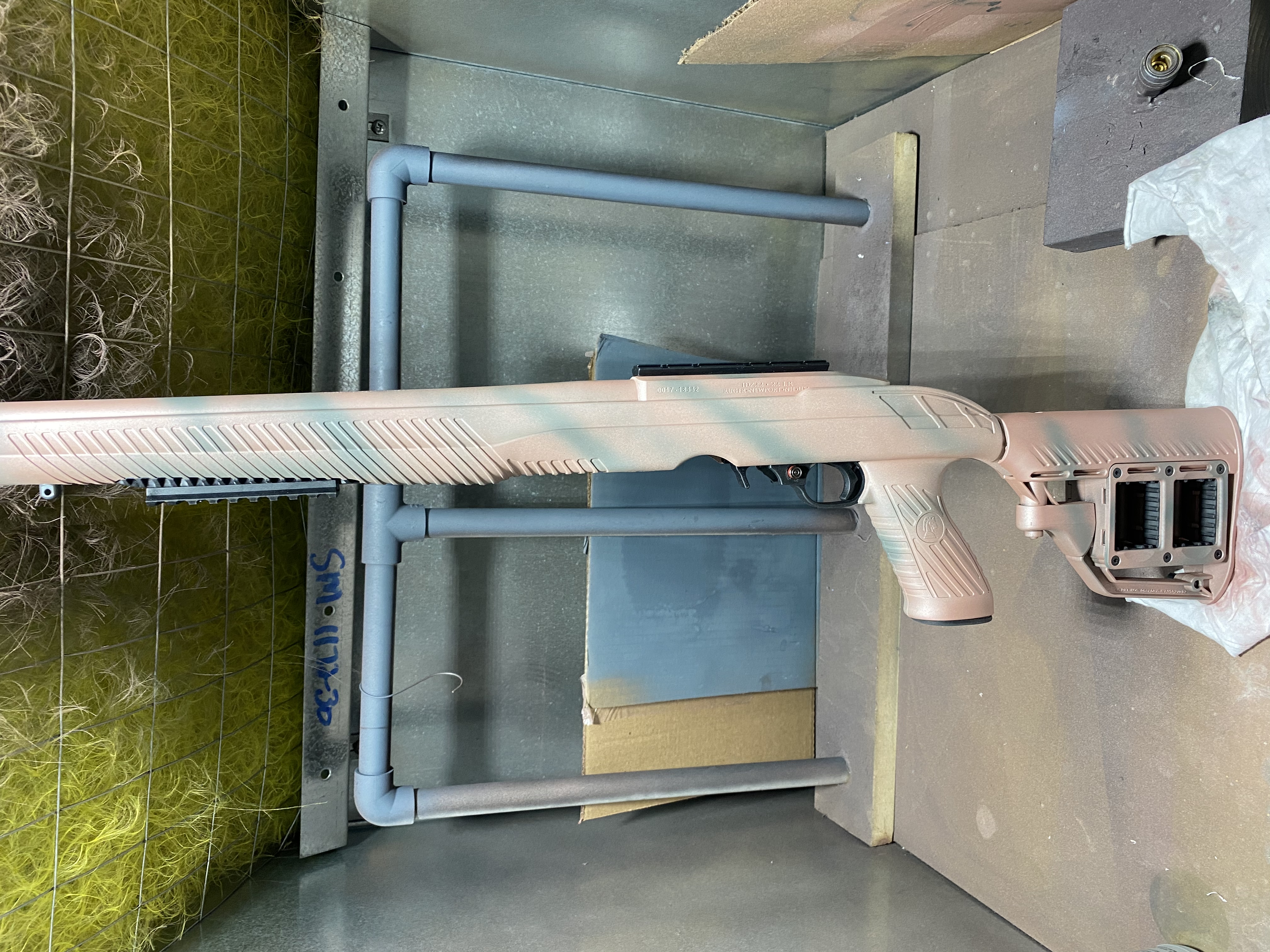 Rose Gold Rifle Custom Ruger Rifle Cerakoted using Rose Gold and Titanium | Cerakote