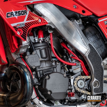 Powder Coating: Motocross,CR250R,Automotive,Tungsten H-237,Motorcycle,Honda