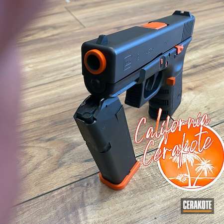 Powder Coating: Hunter Orange H-128,Glock,S.H.O.T,Glock 19,california cerakote,Christopher Miller