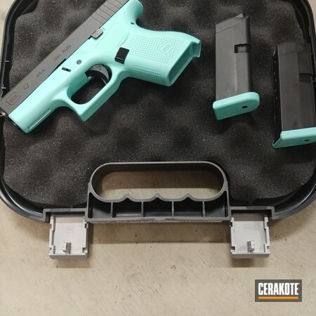 Powder Coating: G42,S.H.O.T,Pistol,.380,Robin's Egg Blue H-175,Glock 42