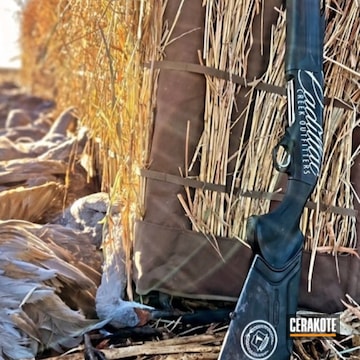 Beretta A400 Shotgun Cerakoted Using Savage® Stainless, Graphite Black And Blackout