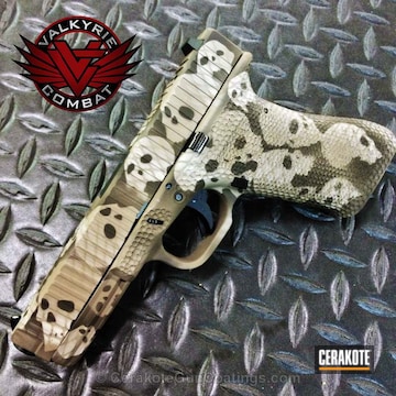 Cerakoted H-265 Flat Dark Earth With H-227 Tactical Grey And H-242 Hidden White